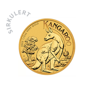 1/2 oz Sirkulert Australian Kangaroo Gullmynt