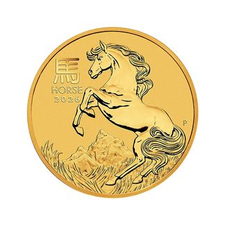 1 oz Lunar III Horse Gullmynt 2026