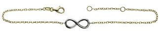 Fantasyketju 19 cm, Infinity symboli, 585 kulta