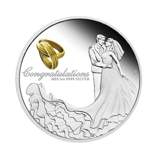 1 oz Wedding Congratulations Sølvmynt 2025