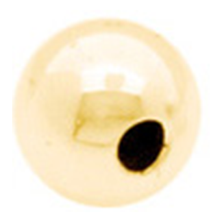 Pallo, 2 reikää, 2.5 mm 14 K