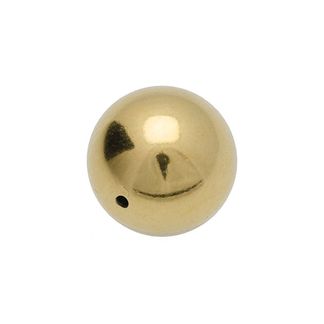 925 Kule 3 mm 2 hull forgylt