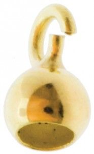 Päätykappale, dobbi, avoin lenkki, Ø 5 mm, 14K
