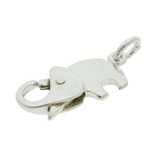 Lukko, elefantti 17 mm,  925 hopea