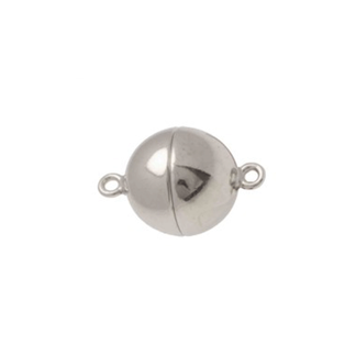925 Collierlås kule 8 mm magnet blank