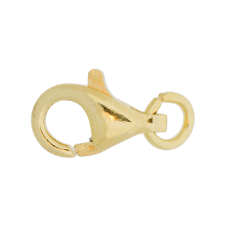 Karbiinilukko 13 mm, päärynämalli irtolenkki, 14K