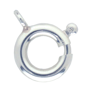 Jousirengaslukko 7 mm, 925 hopea