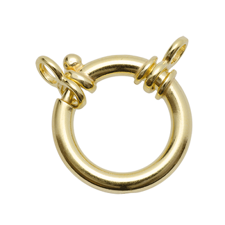 Jousirengaslukko 20x3 mm, irtolenk. kullattu 925