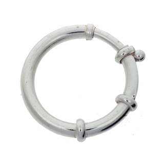 Jousirengaslukko 30 x 3.5 mm, 925 hopea