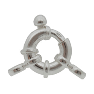 Jousirengaslukko 13 x 3.5 mm,  925 hopea