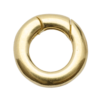 Lukkorengas pyöreä, 12.0 mm, kullattu 925 hopea