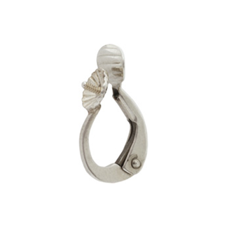 Klipsi helmipohjalla 4mm  925 hopea