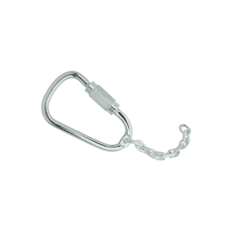 925 Nøkkelring 20 x 37 mm oval med kjede