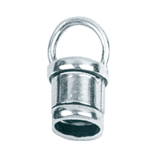 Päätykappale, dobbi, puristettava, 6.80mm, 925 hop