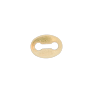 Leimalenkki ketjuun, ovaali 5x3.7mm,paksuus 0.45,