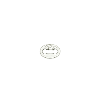 Leimalenkki, 3,7 x 5,0 mm  925 hopea