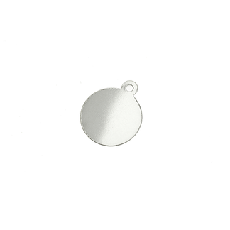 Leimalaatta  pyöreä Ø 10 mm  0,6 mm  925 hopea