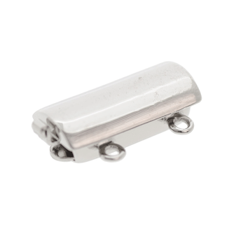 925 Collierlås 7,5 x 15 mm 2 rader blank