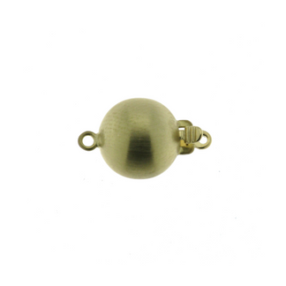 750 Collierlås kula matt 6mm 18K RG