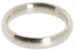 Sormus, puolipyöreä 5 mm, koko 22,0 mm, 925 hopea