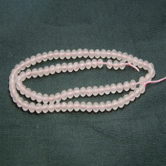 Rosa Quartz 40cm collier matt 4mm
