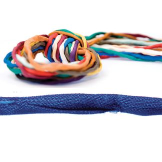 Silkkinauha Ø 3 mm, sininen, 110cm, Habotai