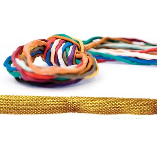 Silkkinauha Ø 3 mm, meripihka, 110cm, Habotai