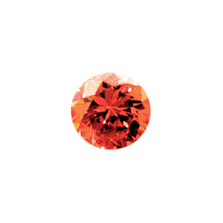 Zirkonia 5,00 mm orange rund 5 stk