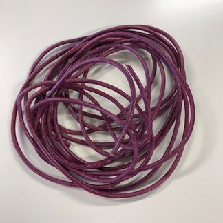 Nahkanauha Ø 2.3 mm, viininpunainen 3 x 1m