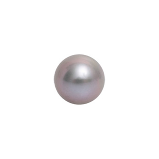 Ferskvannsperle grå buttonshape 4-4,5mm