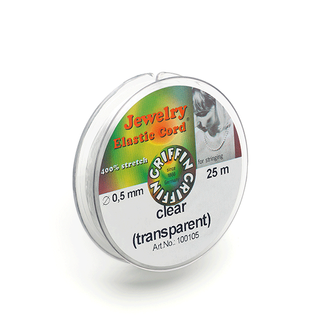 Elastisk tråd transparent 0,5 mm