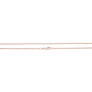 925 Kule 1,5 mm 60 cm roséforgylt