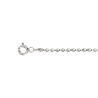 925 kul kjede oval 1,8 mm 60 cm