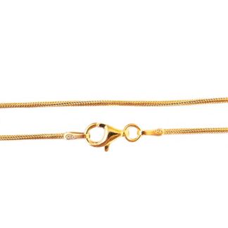 925 Slange 1,2 mm 40 cm forgylt