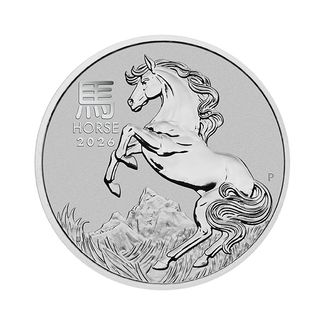 1oz Lunar III Horse Platinamynt 2026