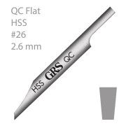 Kaiverrin QC, stikkeli, litteä, HSS, 2,6 mm  GRS