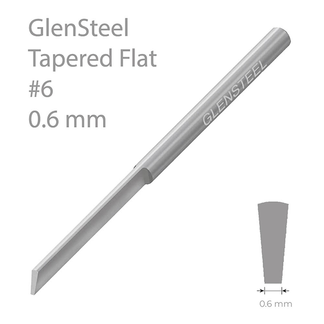 GRS GlenSteel flat stikkel konisk 0,6 mm QC