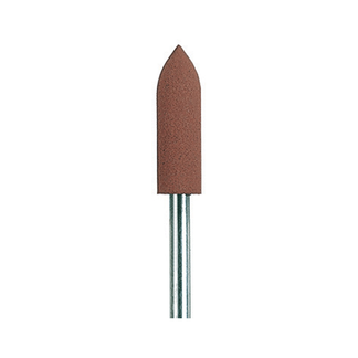 Gummipolerer spiss brun 5 x 16 mm 10 stk