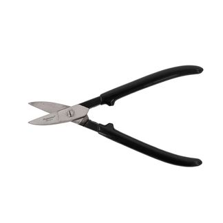 Plåtsax 180 mm, rak med plasthandtag