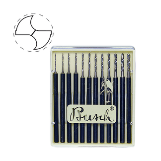 Kierrepora setti, 0.50-1.60 mm, 12 kpl/setti, HSS