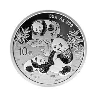 30 G China Panda Sølvmynt 2025