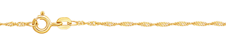 Singaporeketju 1,2 mm, 45 cm 585 kulta