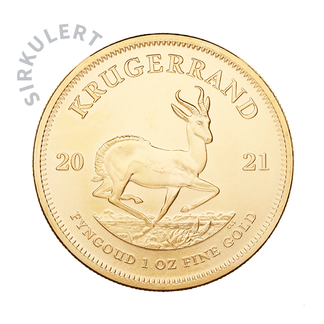 1 oz Sirkulert SA Krugerrand Gullmynt