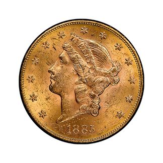Sirkulert 20 Dollar Liberty Head Gullmynt