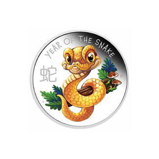 1/2 oz Year Of The Snake Baby Sølvmynt